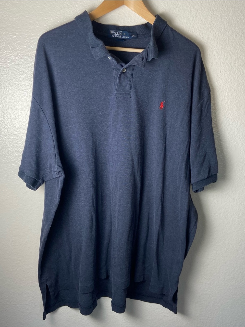 Polo by Ralph Lauren Navy Polo with Red Pony Embroidery